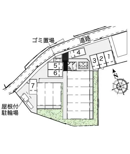福島市天神町 月極駐車場